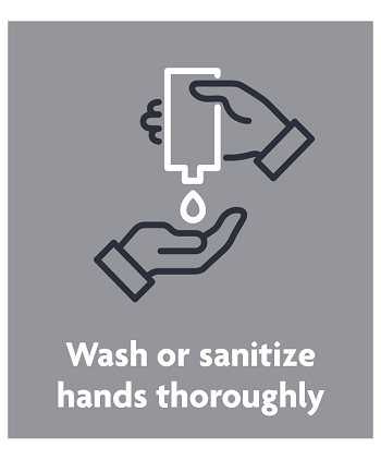 wash or sanitize hands thoroughly